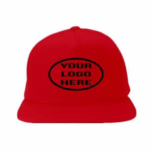 Custom red snapback your logo here