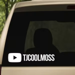 Custom YouTube Channel decal where you can personalize it with your channel and then stick it on your car for promo
