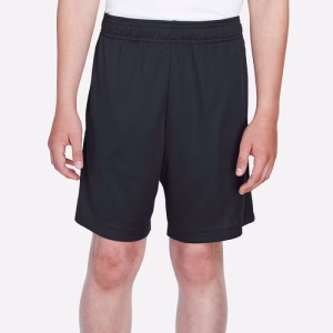 Custom Team 365 Youth Zone Performance Shorts TT11SHY front view with personalized team logo