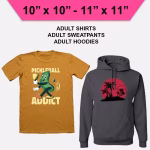 10" by 10" DTF Transfers