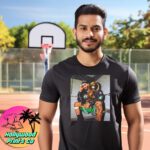 Vintage Boston Basketball Jayson Tatum Kobe Pose T-Shirt custom printed by Hollywood Prints