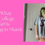 Miami college fashion 2025 Slick Brand clothing rooftop bar photo