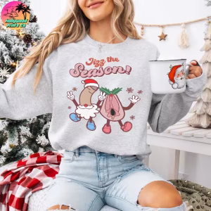 Jizz The Season Funny Christmas Shirt – Naughty Gag Gift