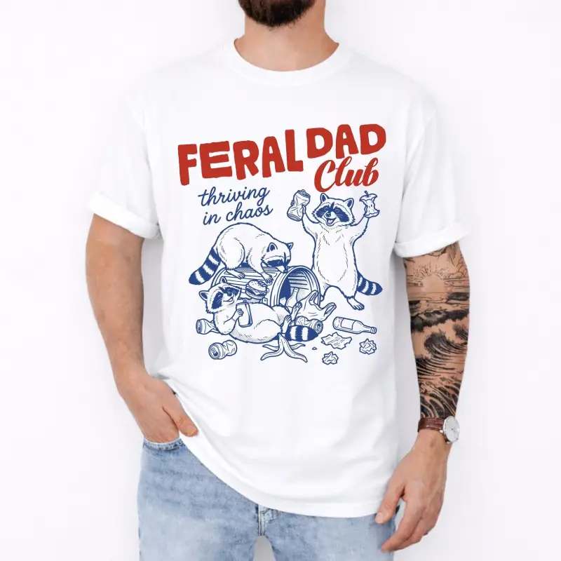 Feral Dad Club shirt gift for dad